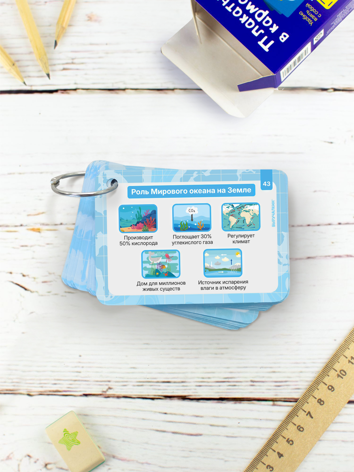 Карточки Выручалкин «География» 7 класс - фото 3