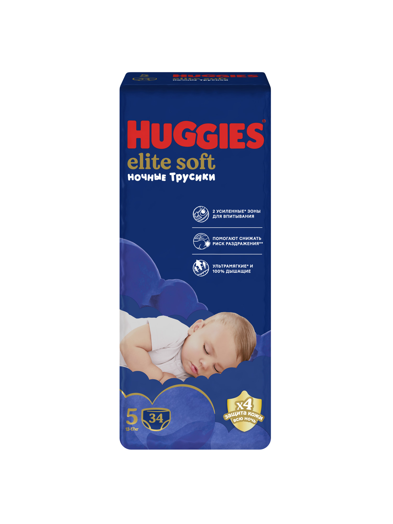 Трусики Huggies Elite Soft 5 (12-17кг) 34 шт. - фото 2