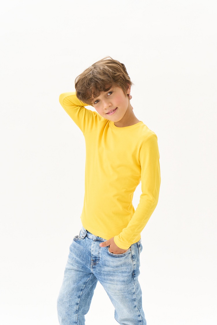 Лонгслив UZCOTTON K-L/Тем.желтый - фото 7