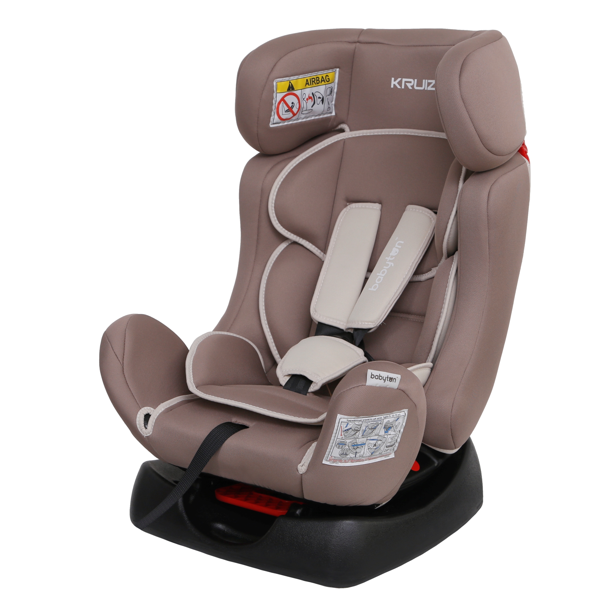 Автокресло Babyton Kruiz Mokko 0+/1/2 (0-25 кг) бежевый - фото 15