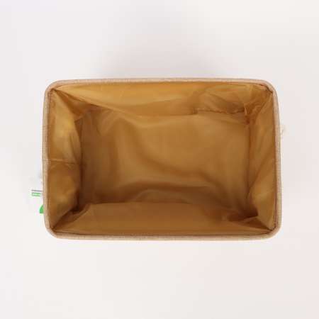 Корзина для хранения ё с ручками коричневая B028695-1
