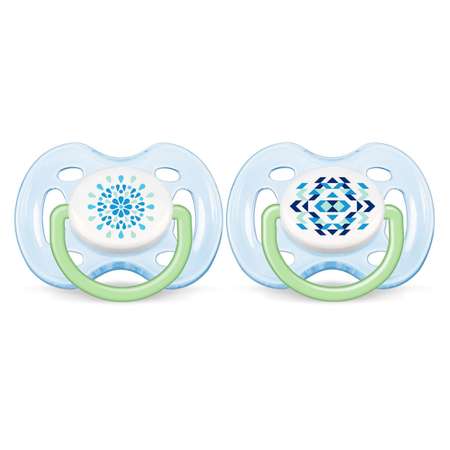 Пустышка Philips Avent силикон от 0 мес. 2 шт. в ассортименте