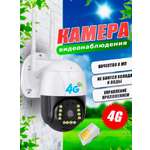 Камера видеонаблюдения Wi-Fi CASTLELADY поворотная с динамиком 8MP-4G