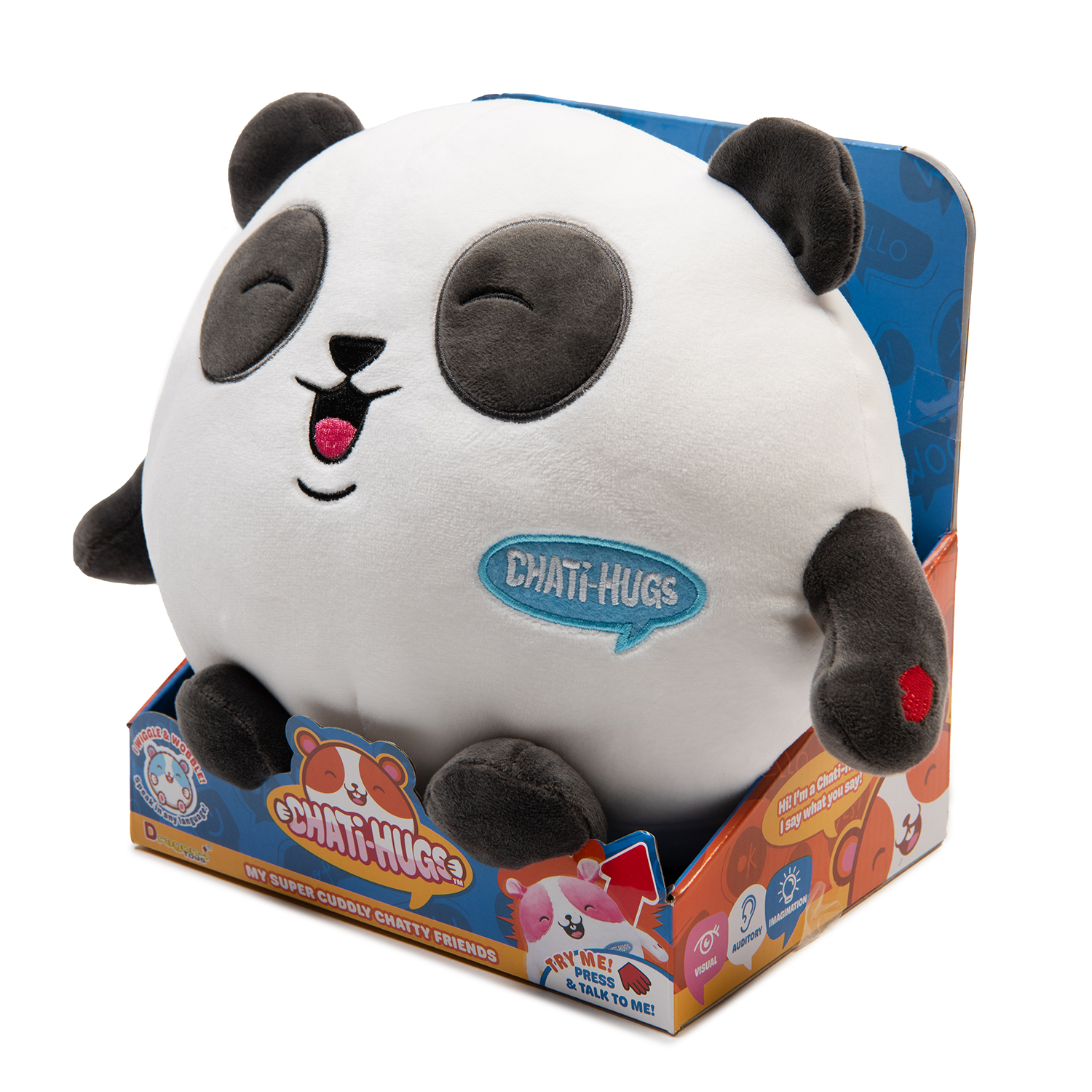 Игрушка мягкая Chati-Hugs панда Панда 21.59 см - фото 3