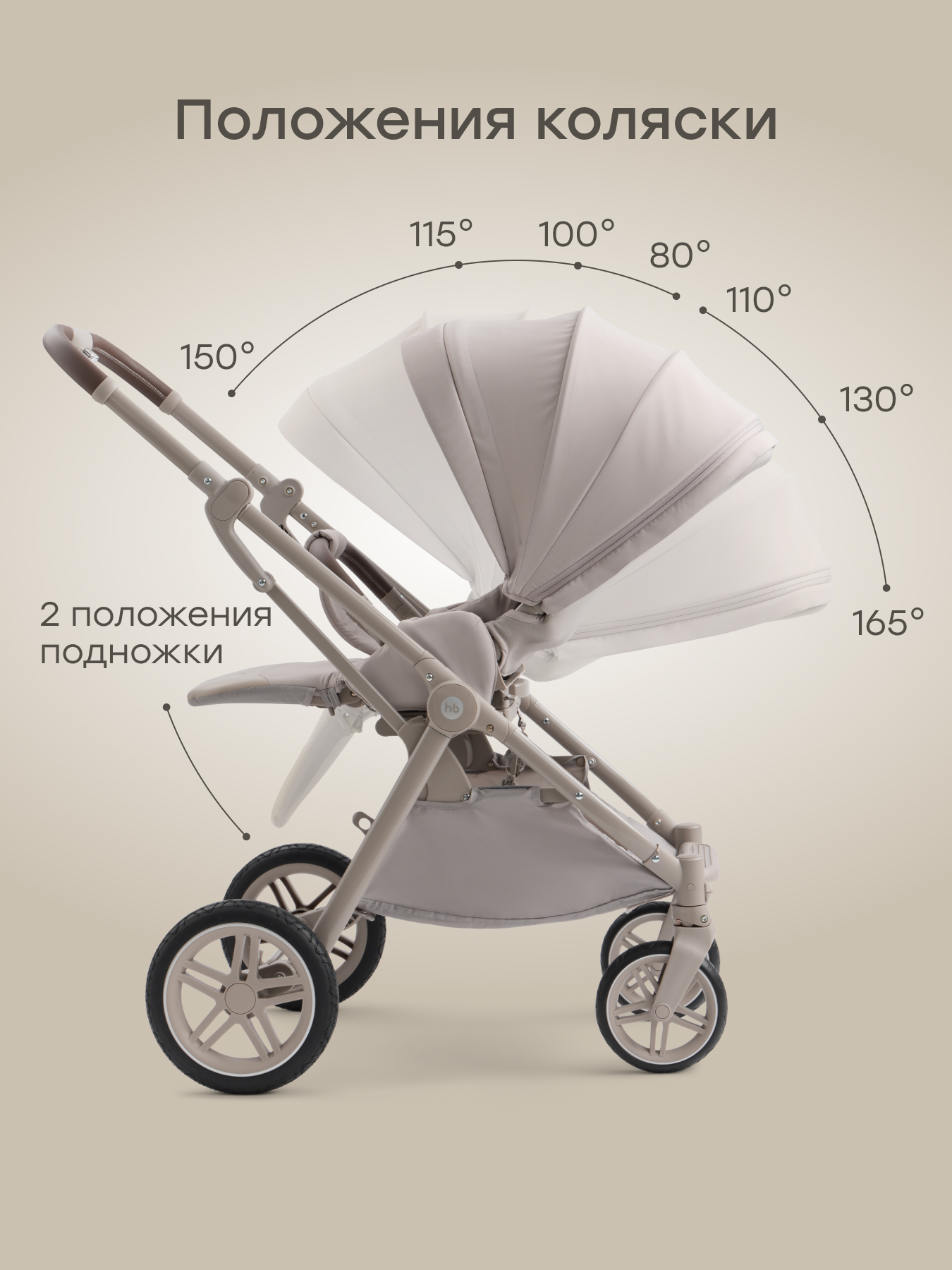 Коляска прогулочная Happy Baby Luna 360 серый - фото 12