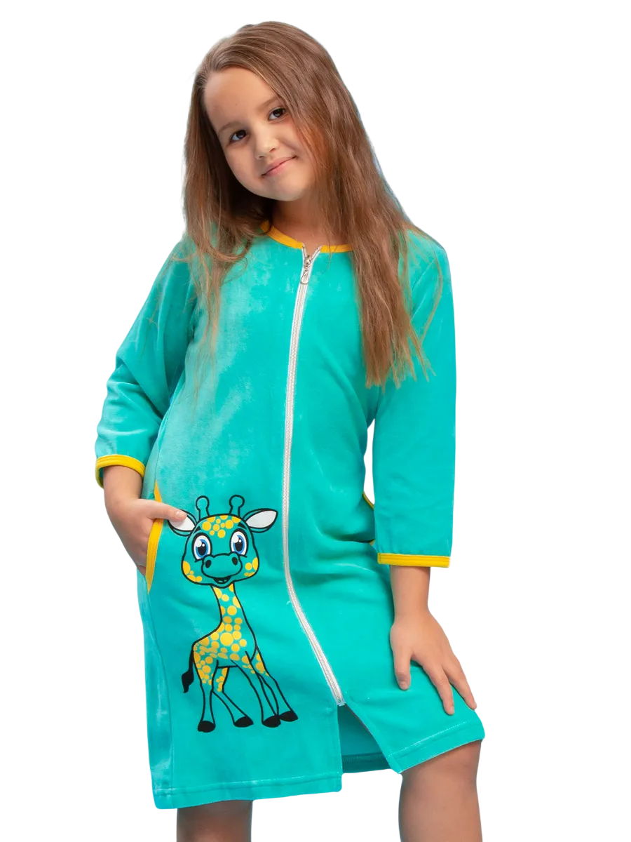 Халат TOTEMFOX 831В2F/ментоловыйЖираф - фото 1