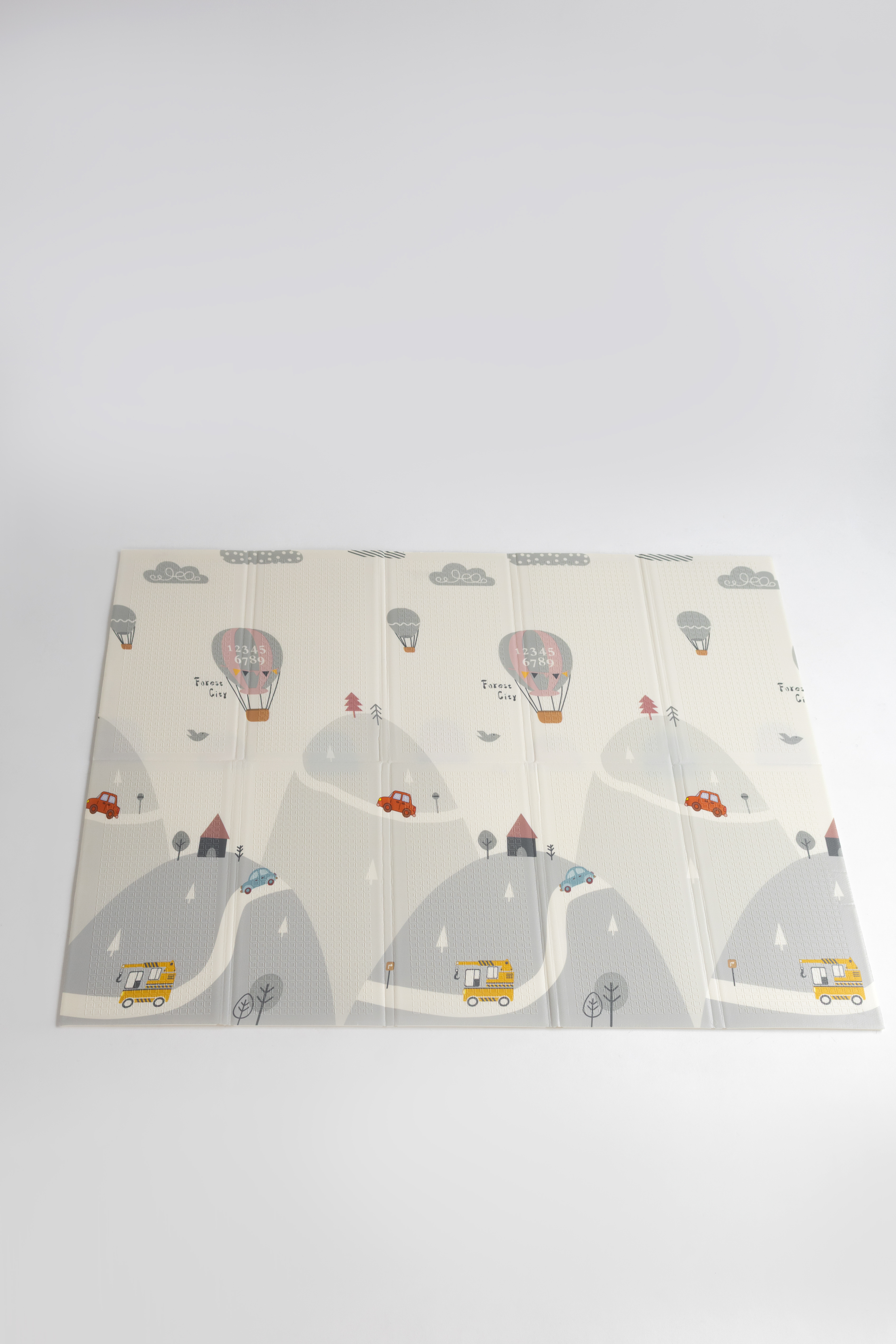 Детский складной коврик METOMI Зверята/Дороги и машинки 180 x 150 см 1 шт. - фото 8
