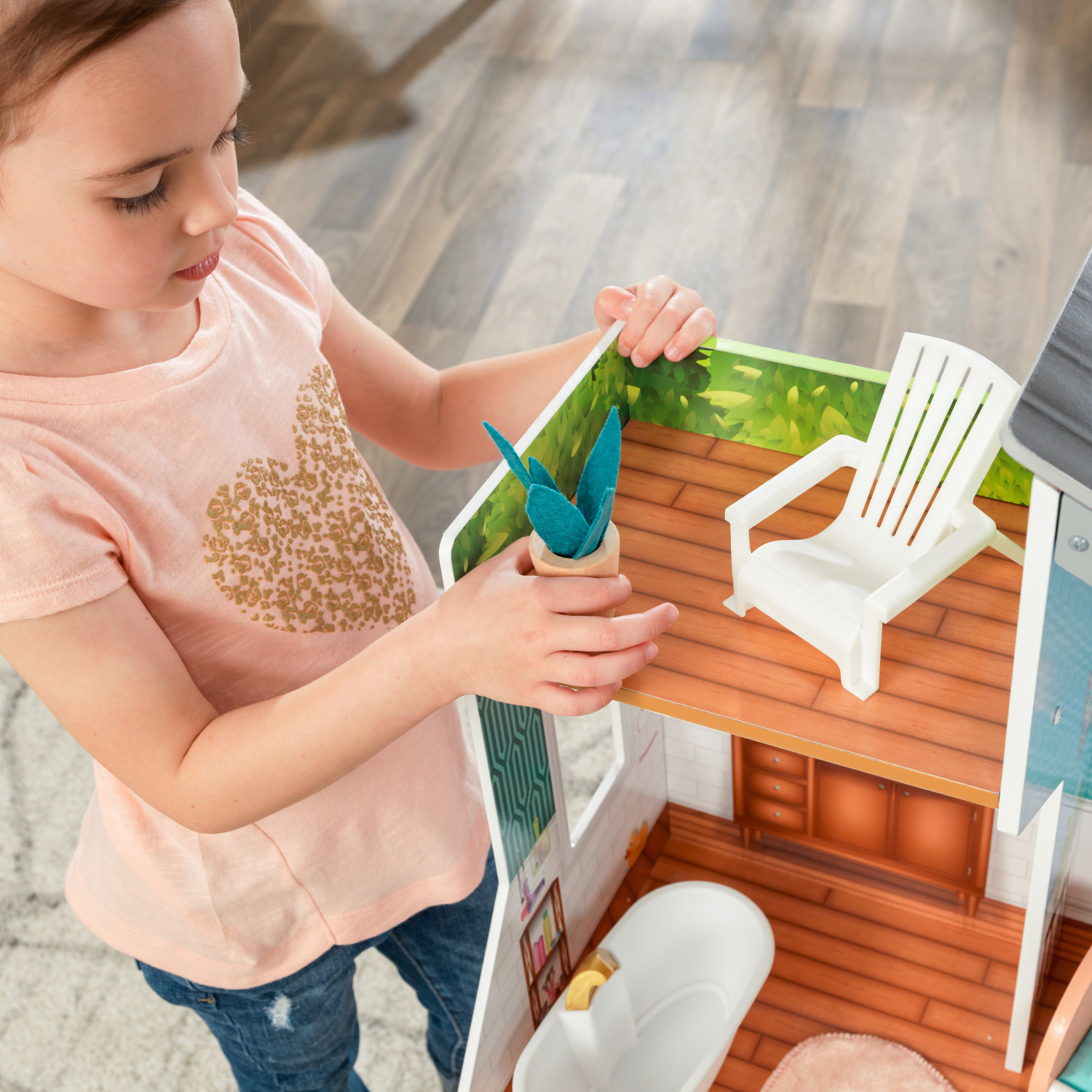 Домик для кукол KidKraft с мебелью 65988_KE - фото 9