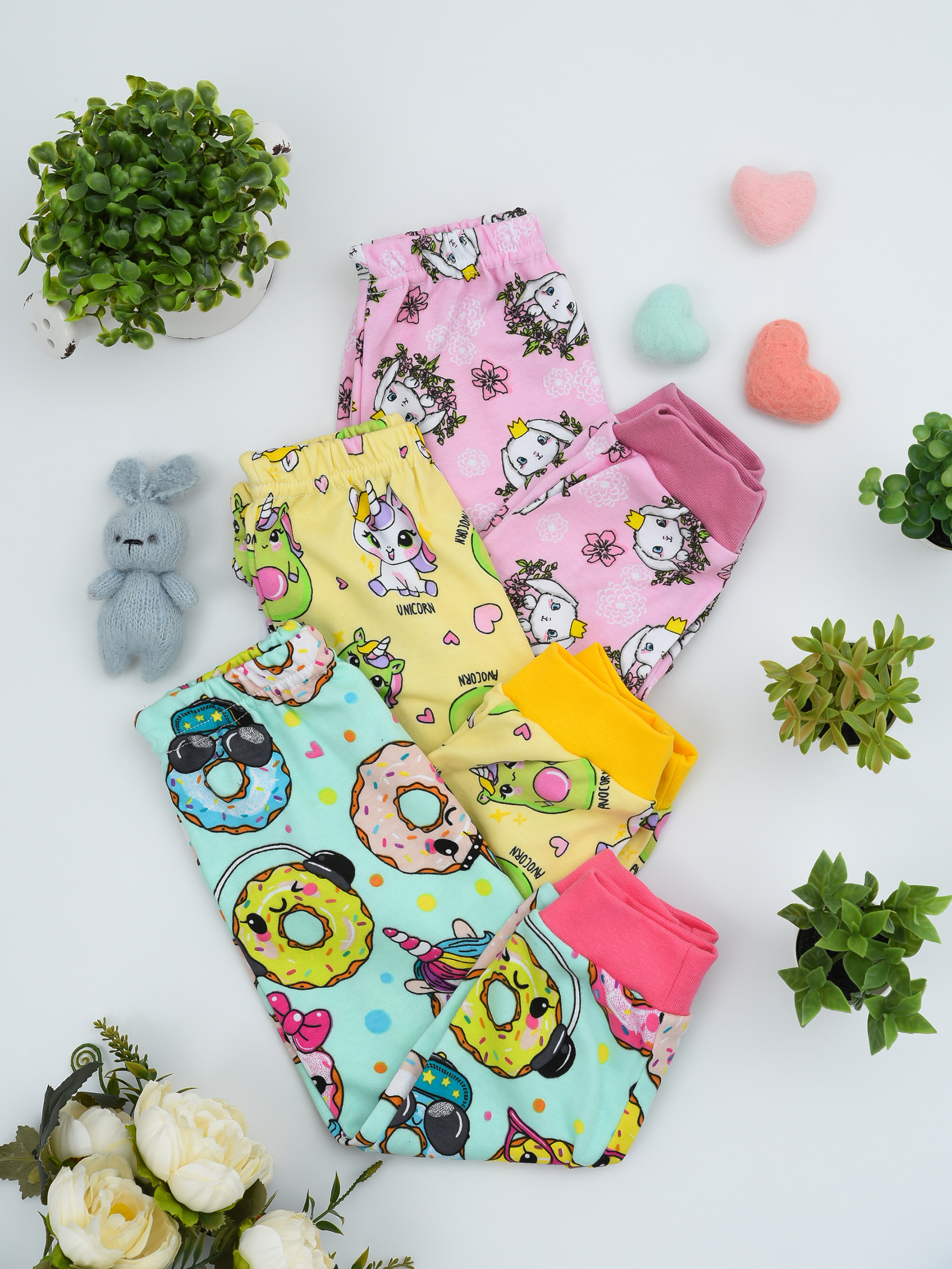 Брюки 3 шт IVANOVO KIDS ПМ-008-1девочка - фото 9