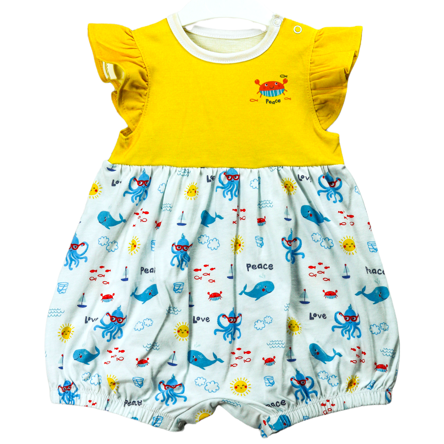 Песочник Clever. Песочник_Д/SS21-021_белый-желтый - фото 2