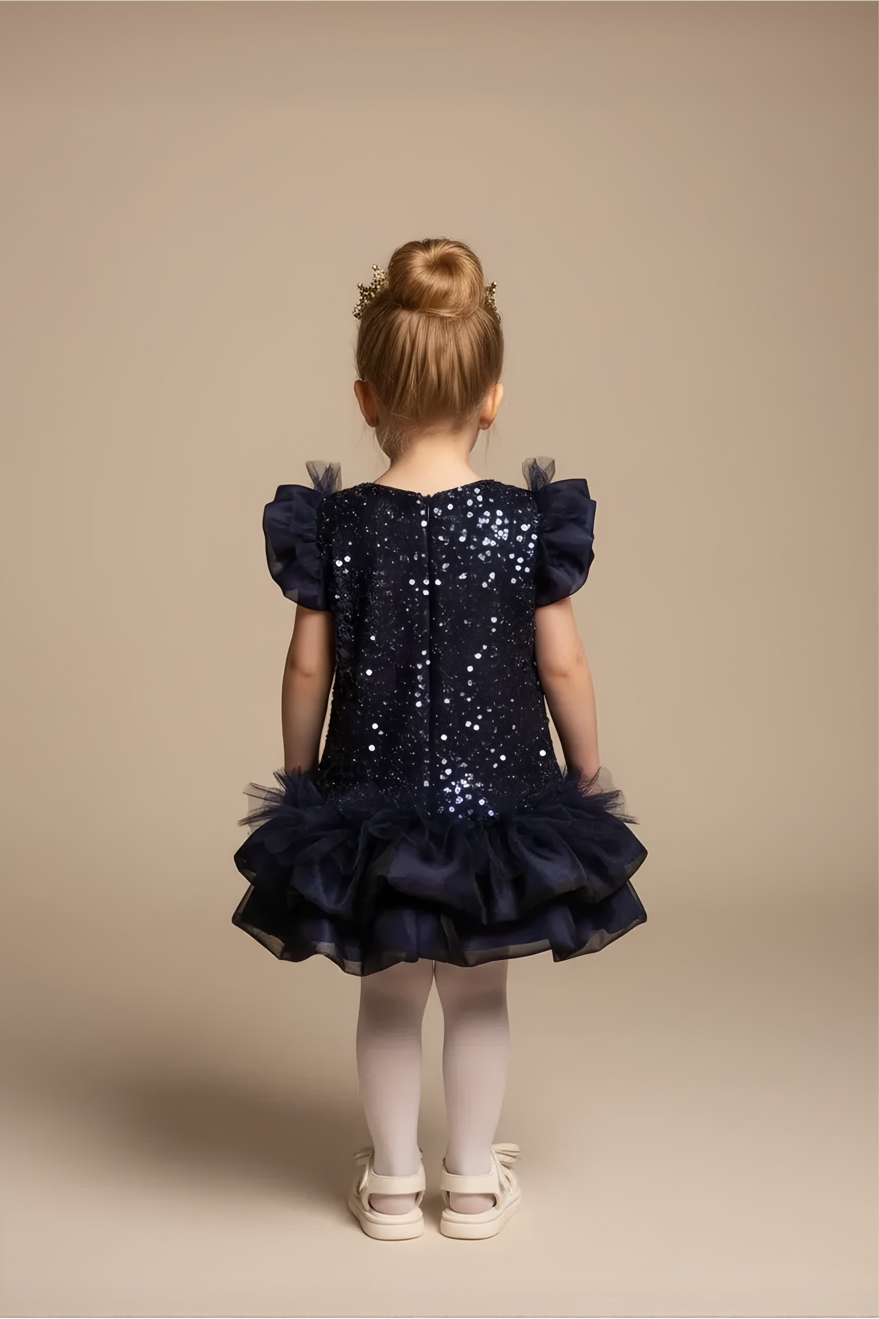 Платье Minilik Платье.Снежинка.Синий - фото 3