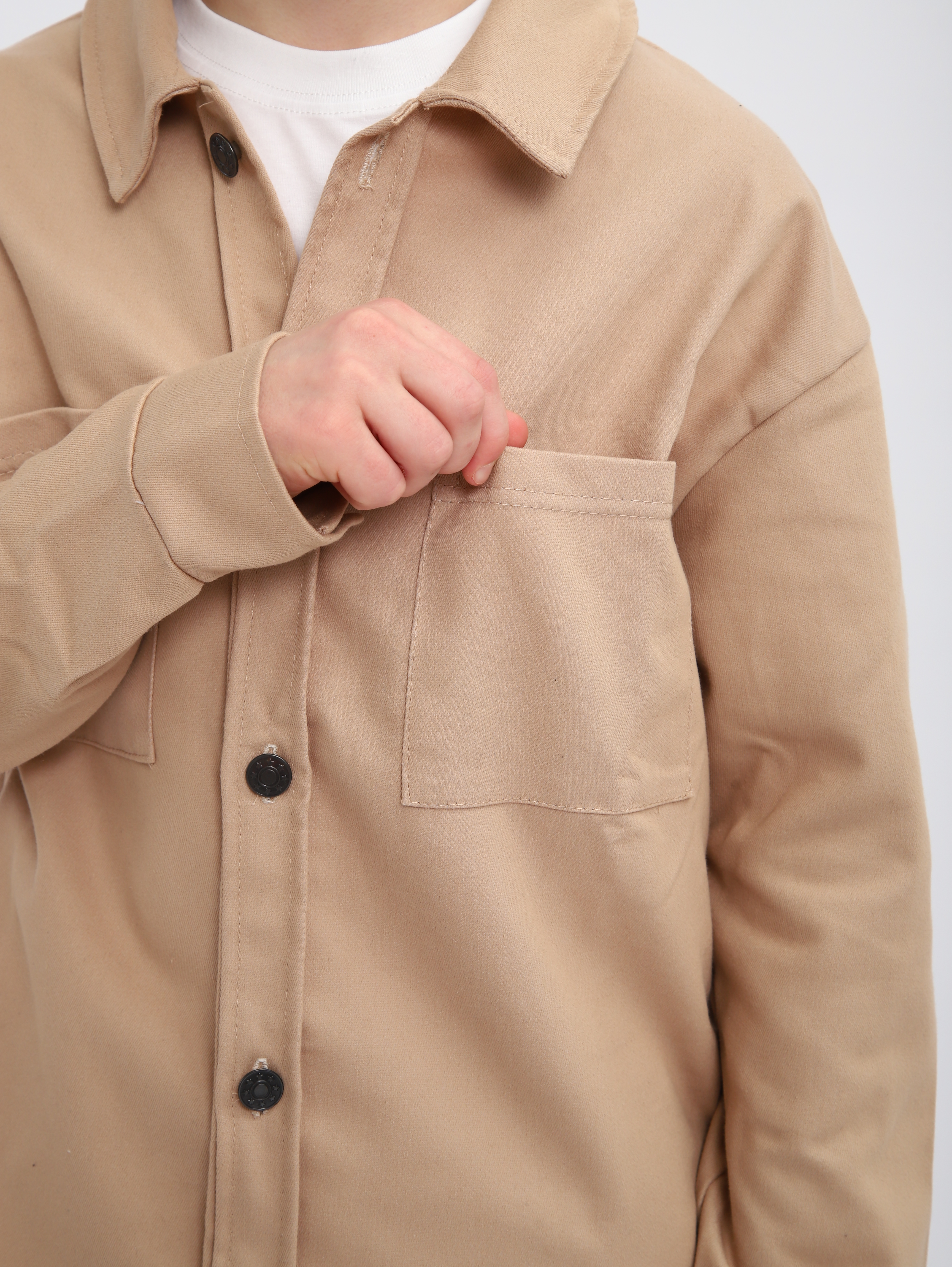 Костюм ЛАДОШКИ Комплект Деним бежевый - фото 12