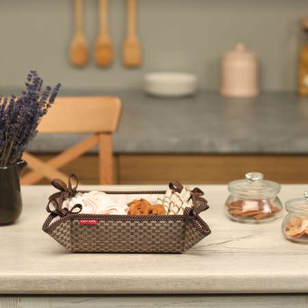 Хлебница CASY HOME 20х13х7см коричневая ВВ-021