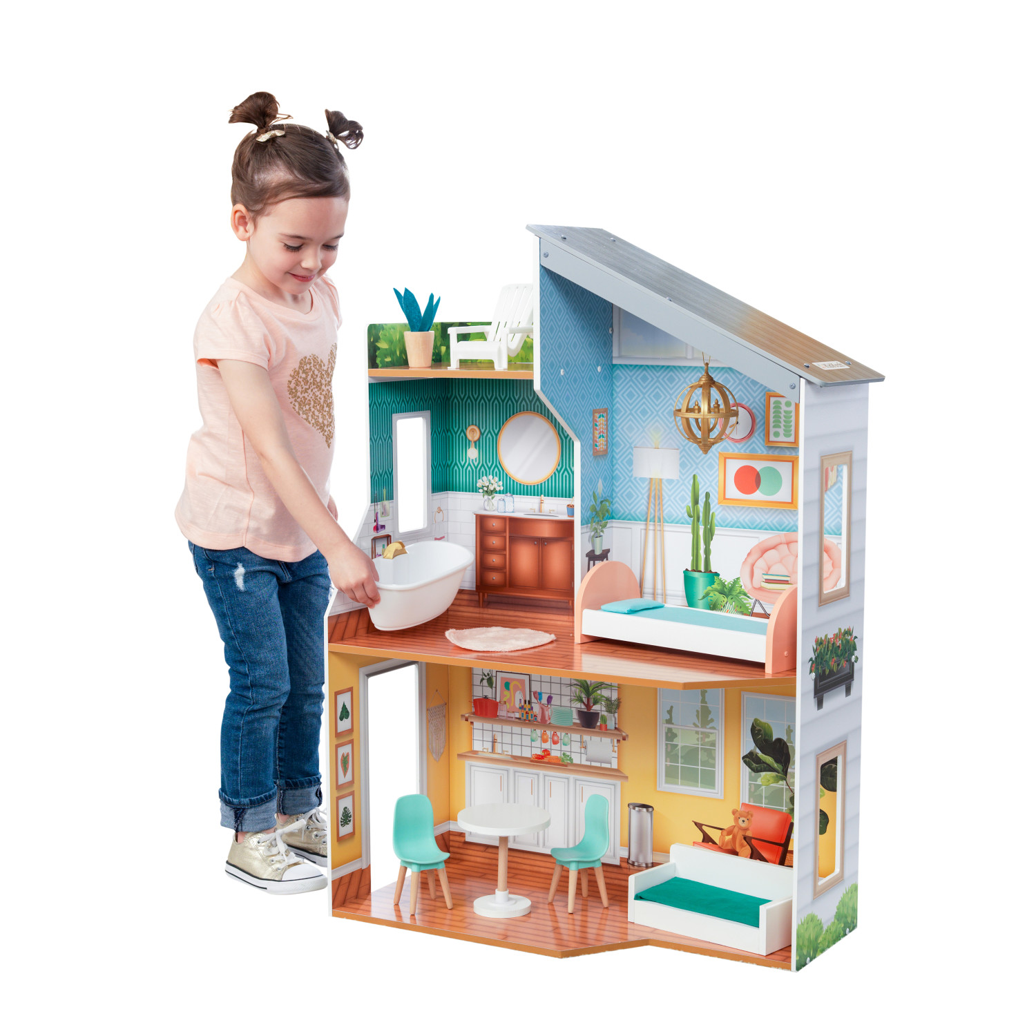 Домик для кукол KidKraft с мебелью 65988_KE - фото 1