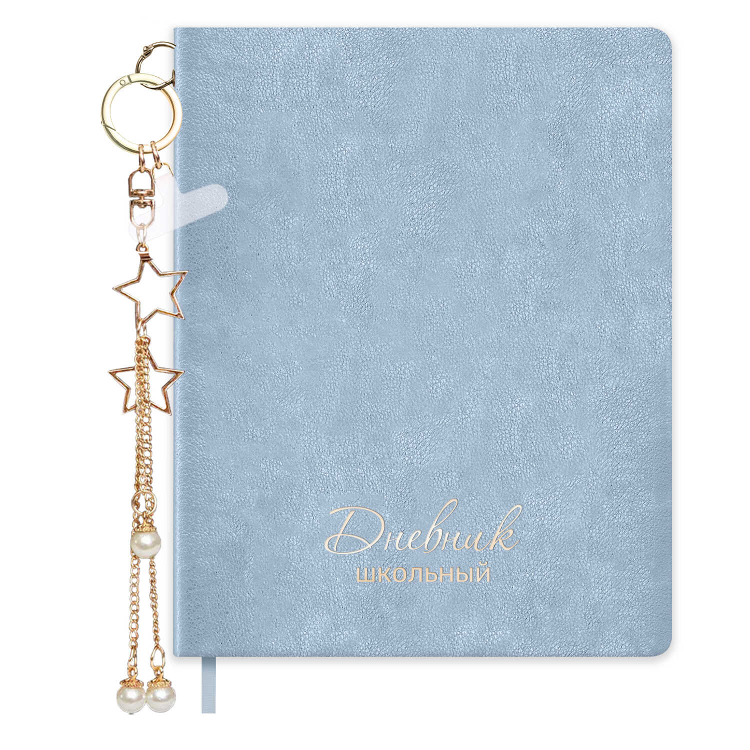 Дневник школьный Феникс + Брелок на голубом - фото 1