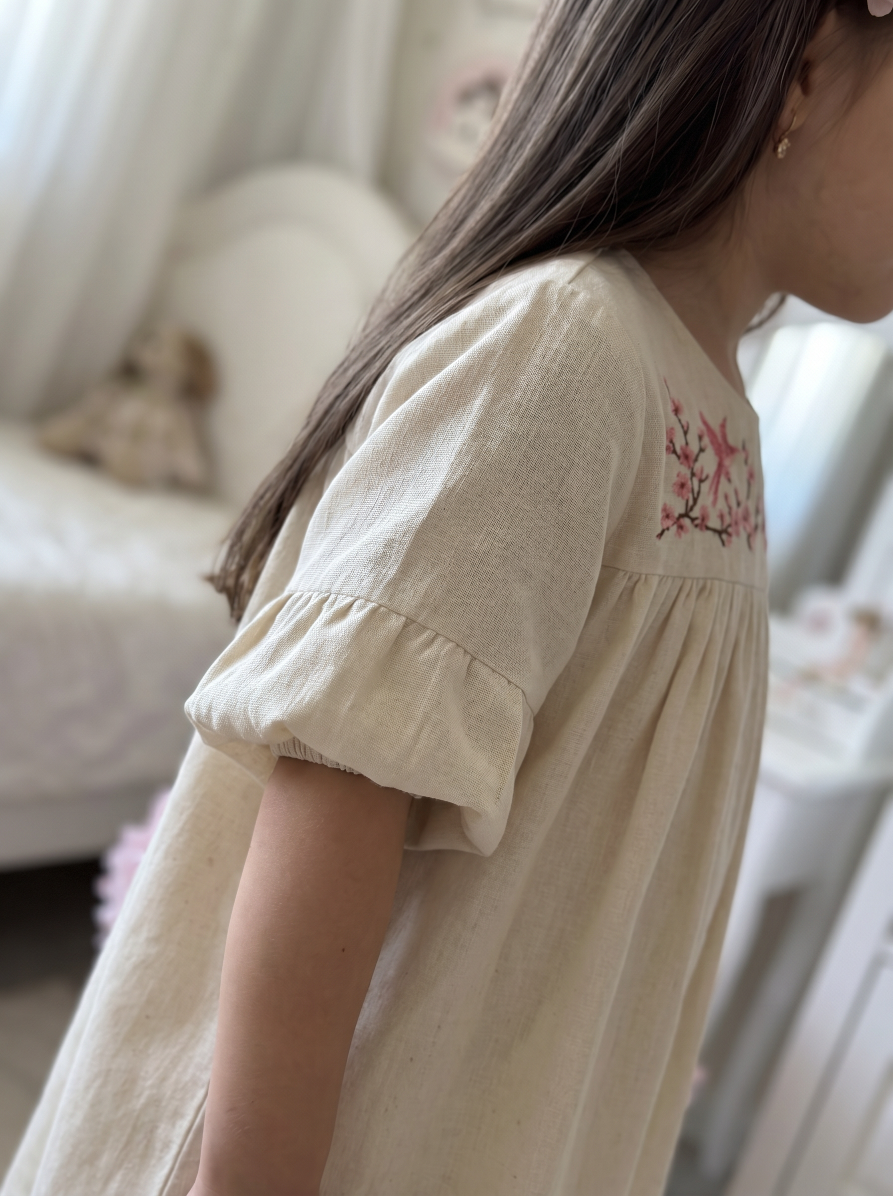 Платье Artcher kids Платье012Молочное_с_вышивкой - фото 6
