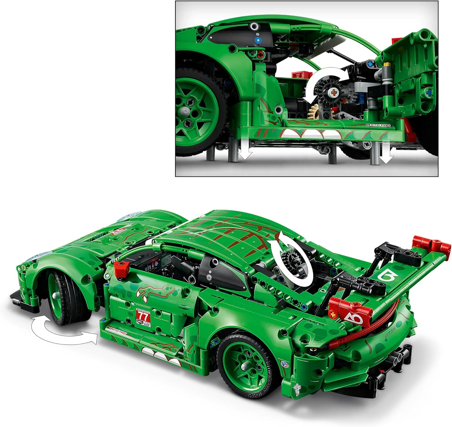 Конструктор LEGO Technic Porsche 911 GT3 R REXY AO 1313 дет. - фото 3