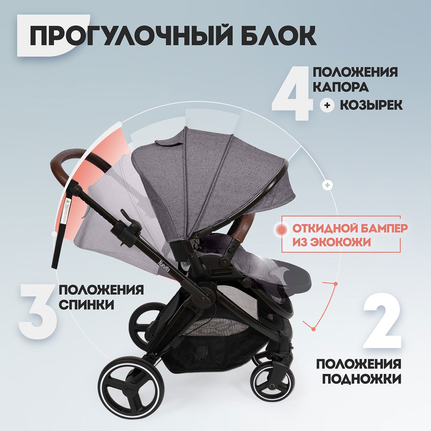 Коляска 2в1 Nuovita - фото 4