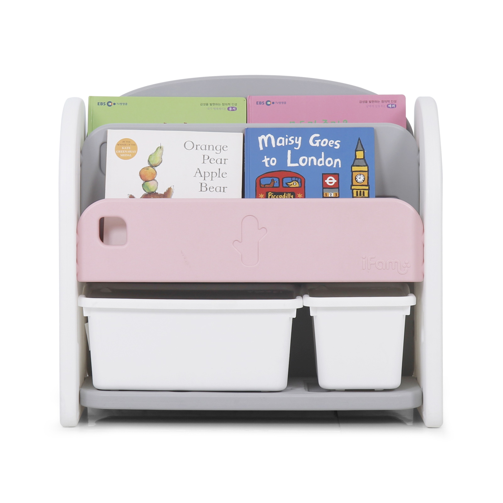 Стеллаж Ifam для игрушек и книг Easy Doing розовый - фото 7
