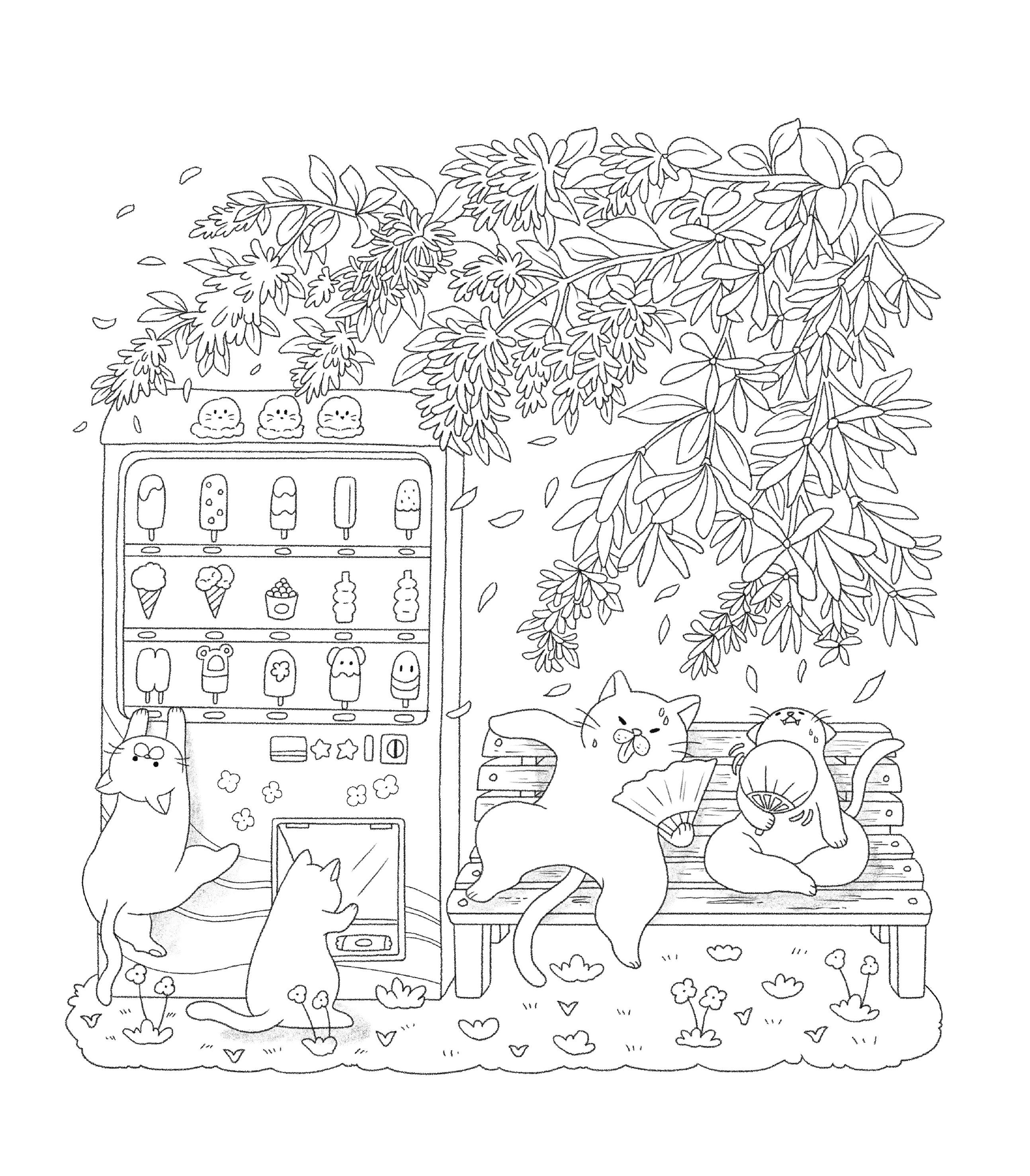 Книга Эксмо Летним днём в Корее. Раскраски-антистресс, которые подарят тёплые чувства - фото 9