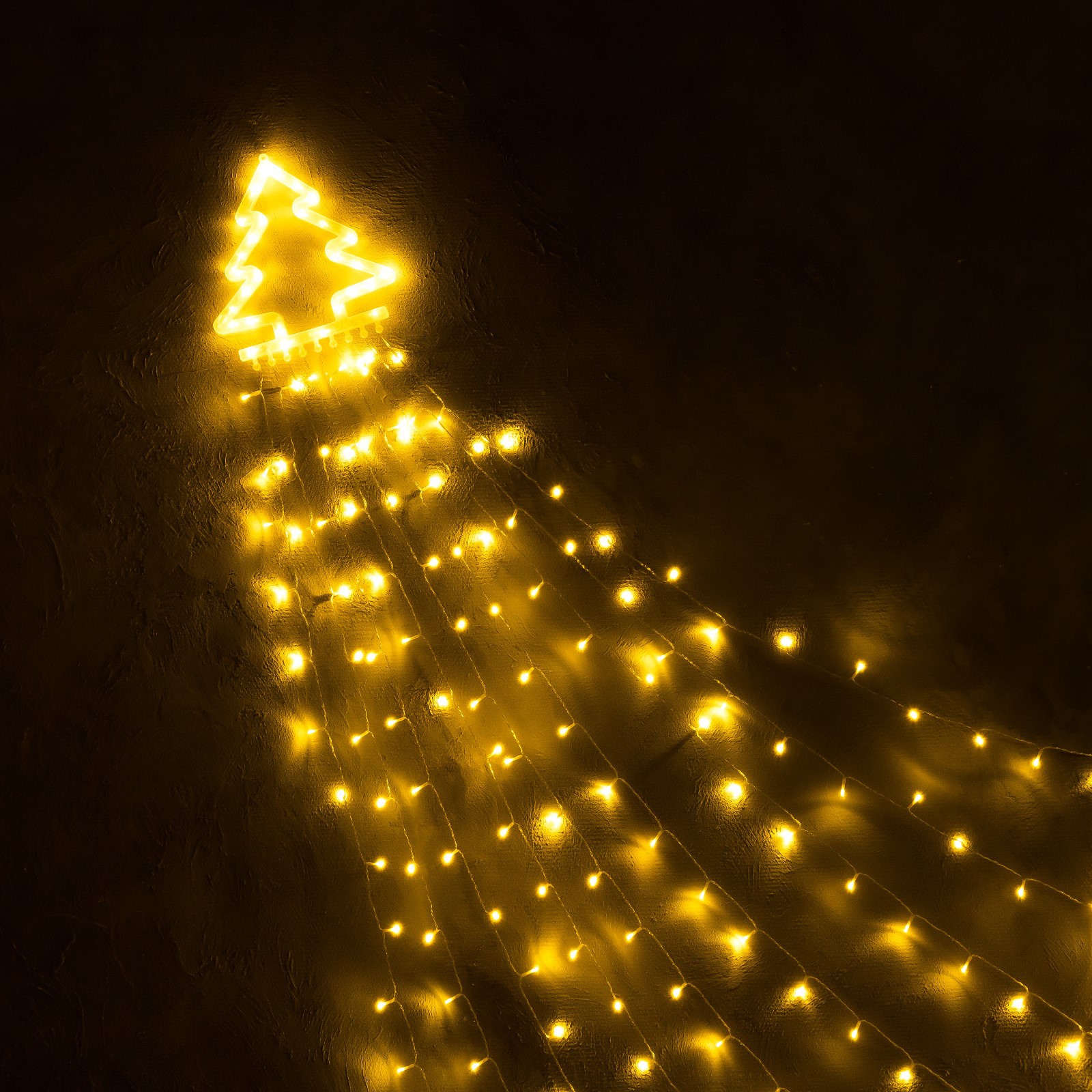 Светодиодная фигура Sima-Land «Ёлка» 3.5 м пластик 9 нитей 220 В свечение тёплое белое - фото 4