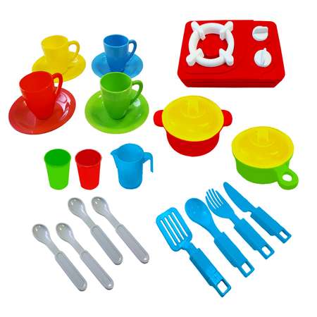 Игрушка Green Plast посуда, плита