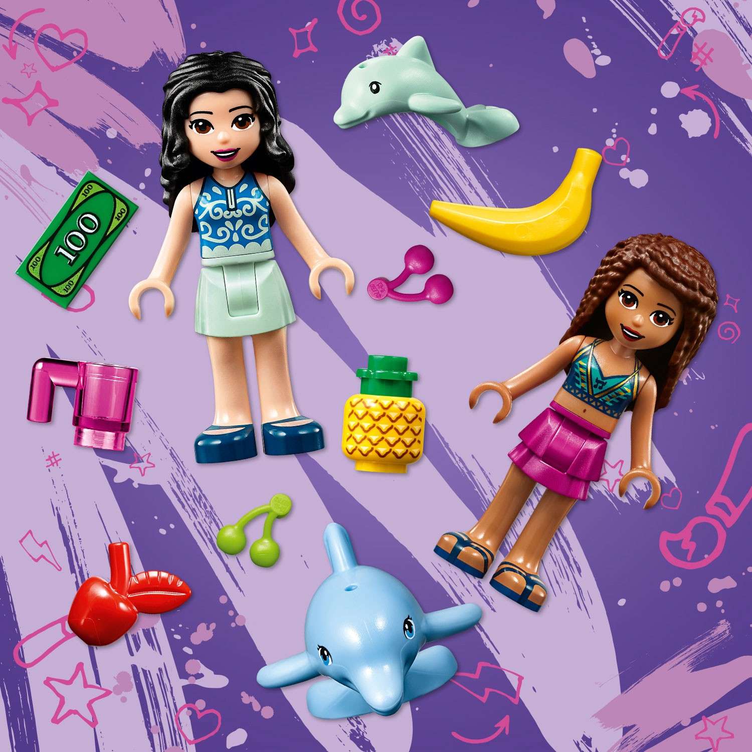 Конструктор LEGO Friends Фургон-бар приготовления сока блочный - фото 13