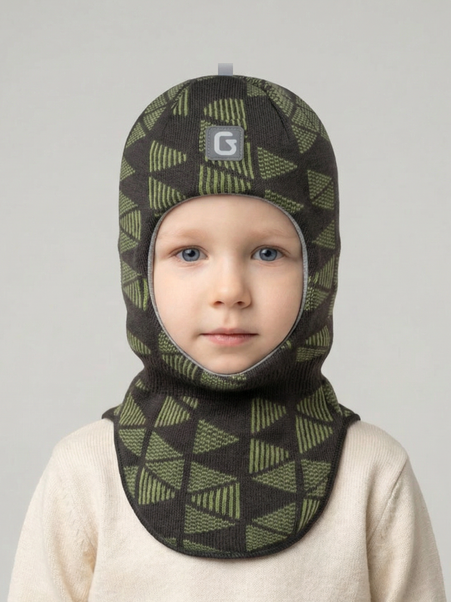 Шапка-шлем GUSTI GW25AC1204B-GREENERY - фото 1