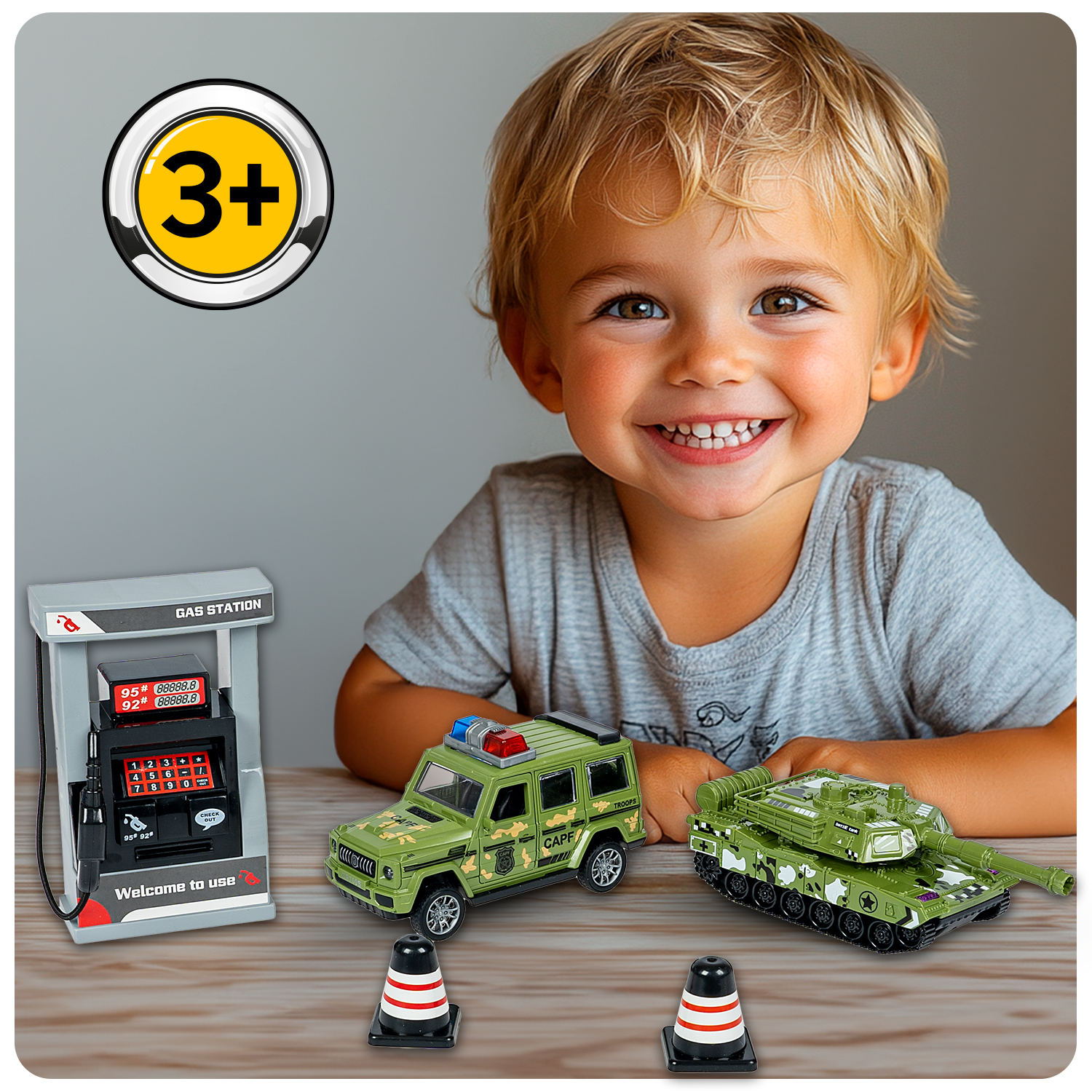 Заправка Bondibon Автозаправочная Станция свет ВВ6461 - фото 7