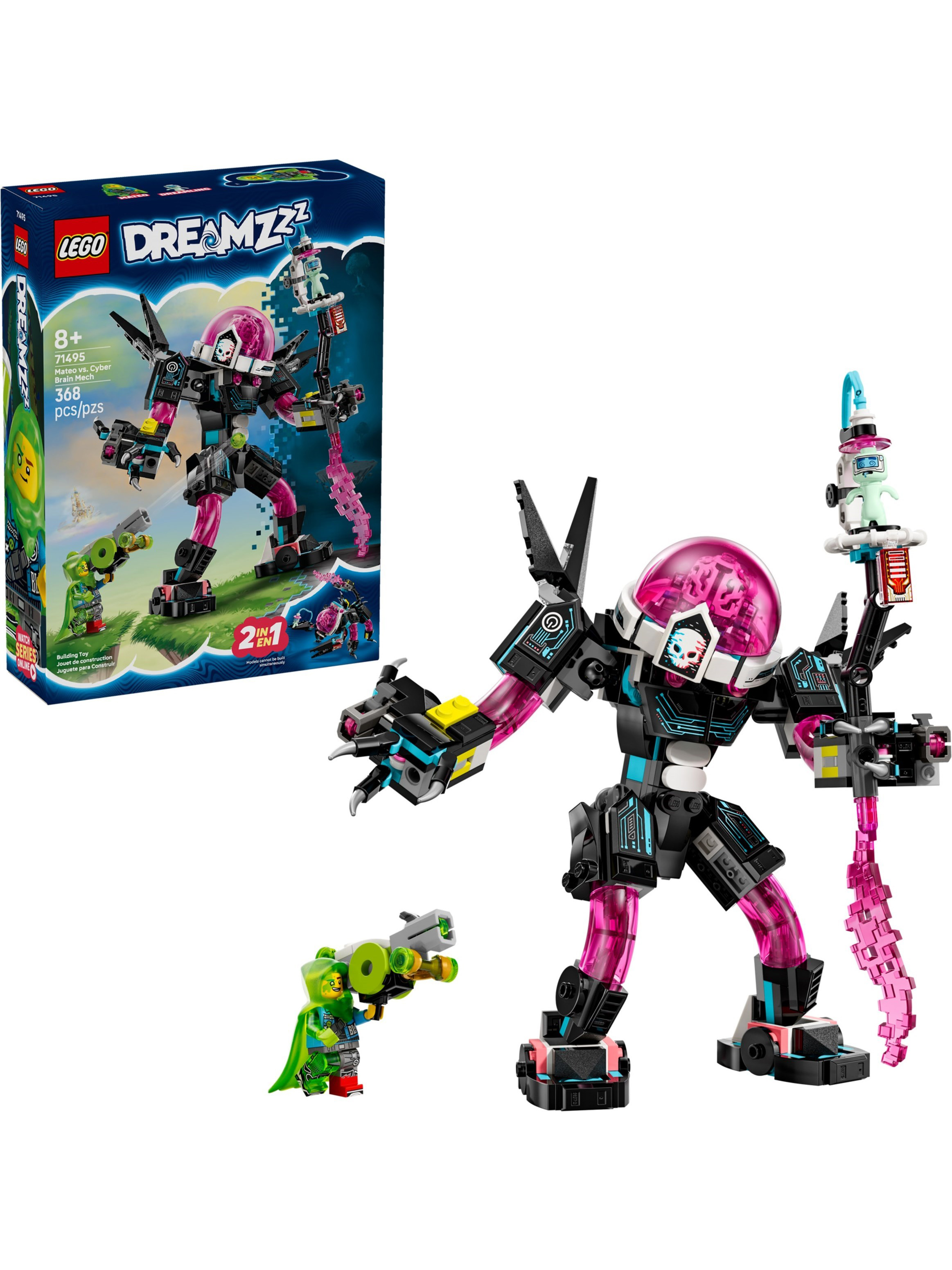 Конструктор LEGO DREAMZzz Матео против Кибермозга 368 дет. - фото 2