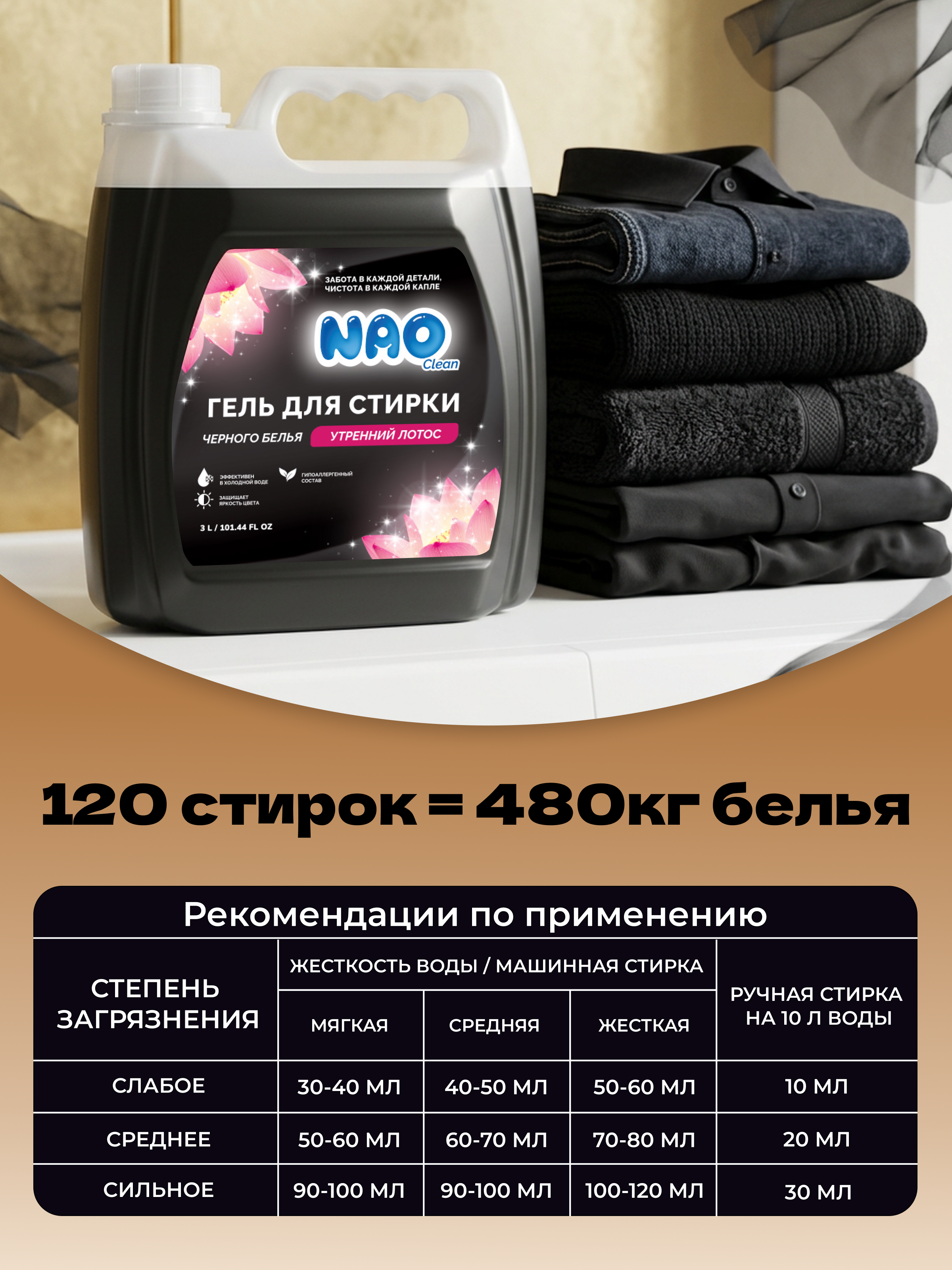 Гель для стирки NAO 3 л - фото 2