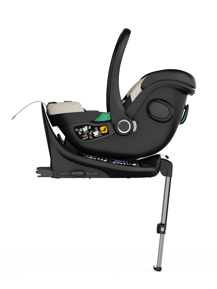 Автокресло KLEE Cascade i-Size с базой Isofix Isofix 0 (0 -13 кг) бежевый - фото 5