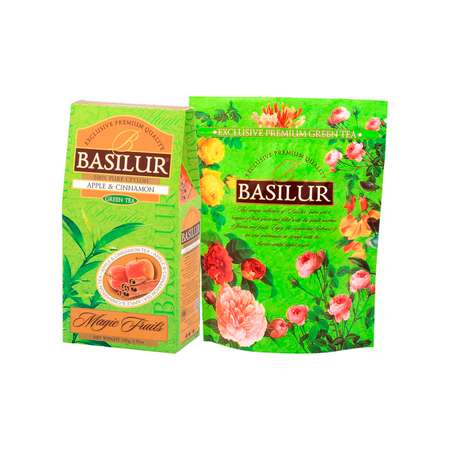 Чай зеленый Basilur Волшебные фрукты Яблоко и Корица 100 г