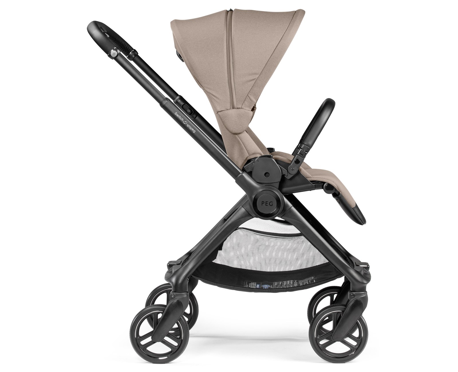 Коляска прогулочная Peg-Perego Switch бежевый - фото 7