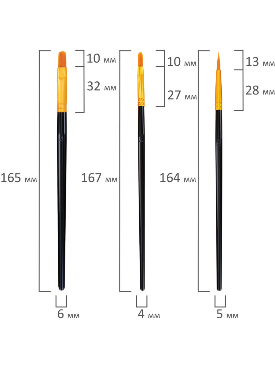 Кисть WBZ 10 шт. - фото 15