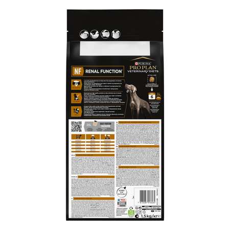 Корм для собак PPVD 1.5кг NF почки