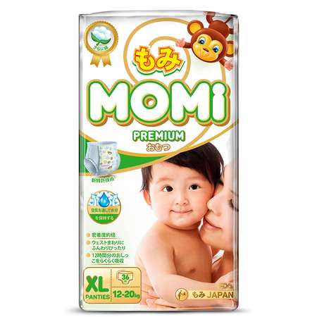 Трусики Momi Premium XL (12-20 кг) 36 шт.