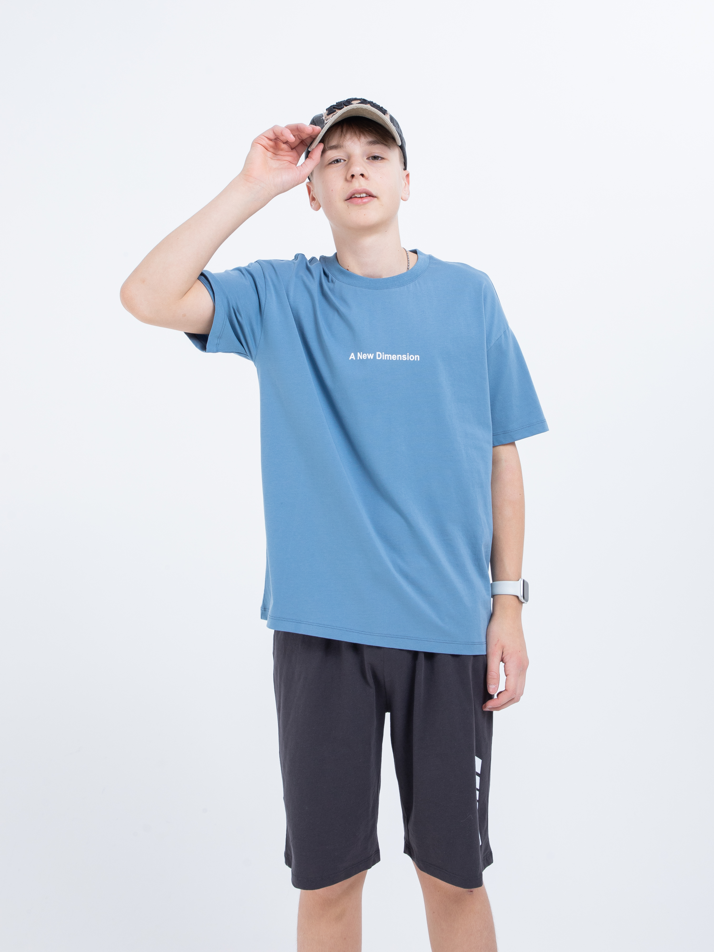 Футболка STELLA MODA 11220_джинс - фото 1