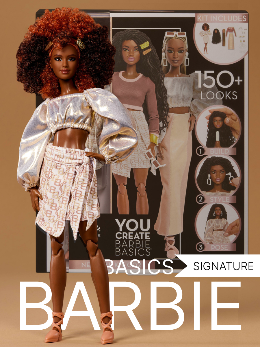 Кукла модельная Barbie Signature Базовая модель № 2 You Create высота 28 см JJX36 - фото 1