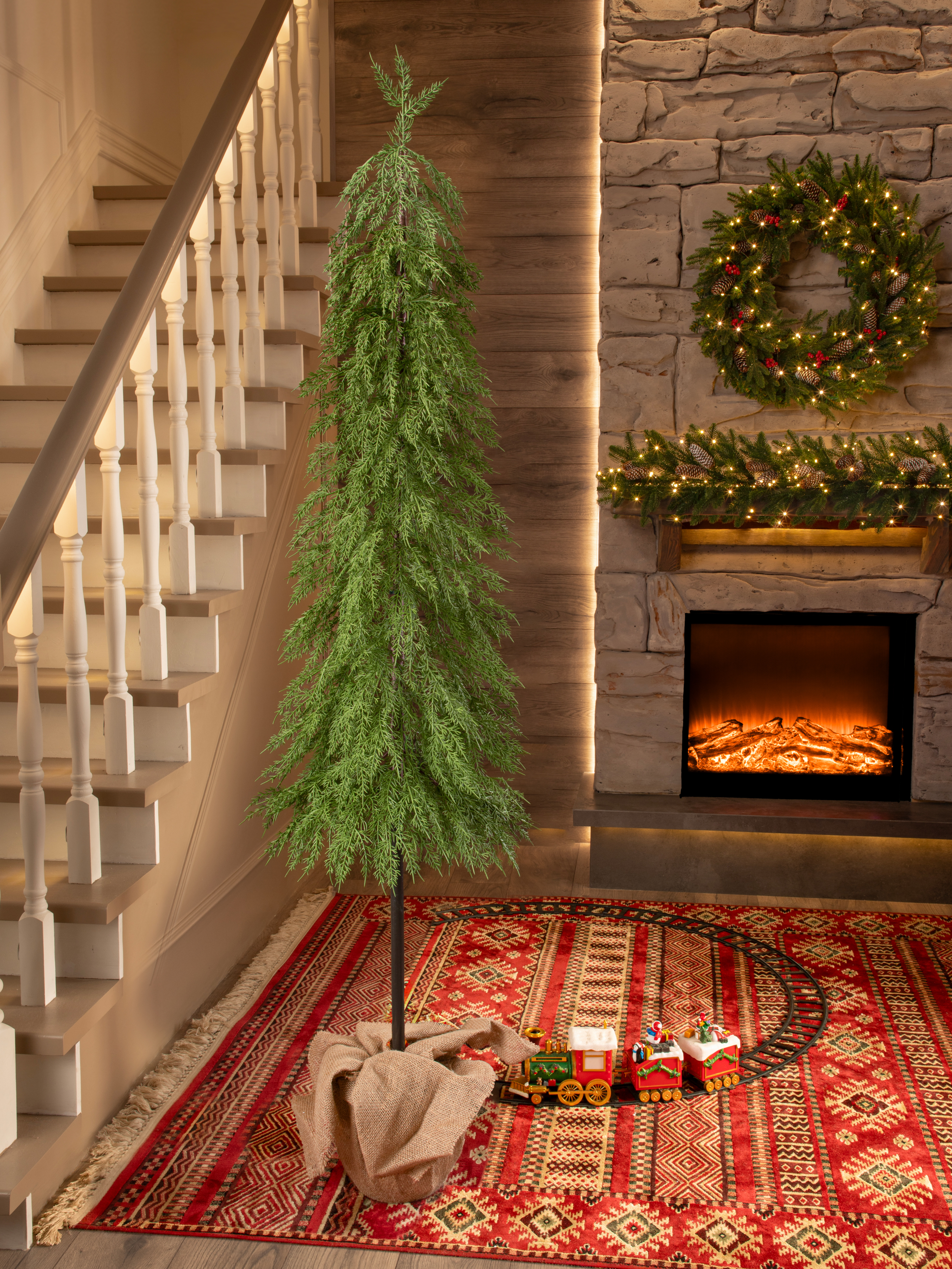 Ель Бесконечная история Поезд Ёлок литая на пеньке 180 см. - фото 4