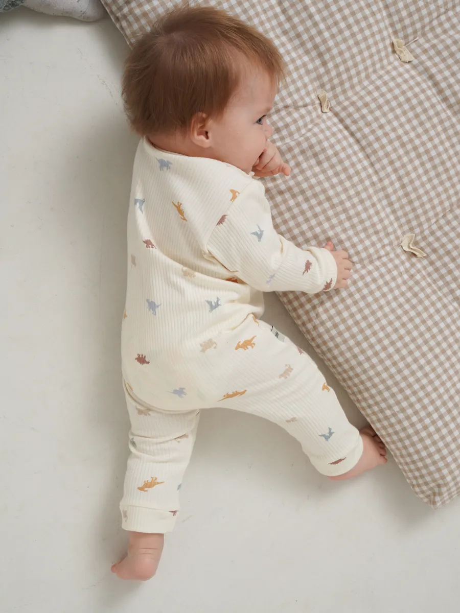 Комбинезон 3 шт Супер Пупс нбр/3пр/кмбнмол/полосатыединозавры - фото 23