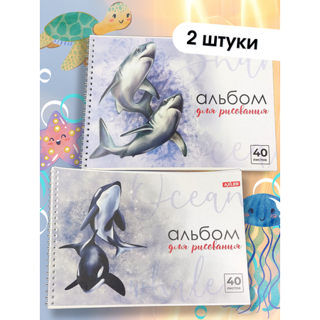 Альбом AXLER А4 40 лист. 2 шт.