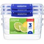 Набор контейнеров Sistema Klip it Plus 3л
