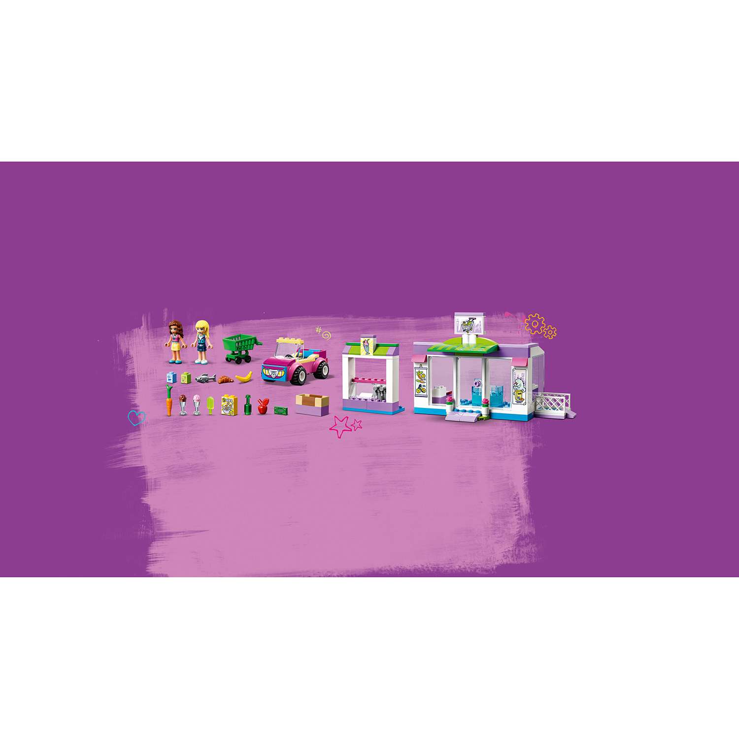 Конструктор LEGO Friends Супермаркет Хартлейк Сити блочный - фото 8