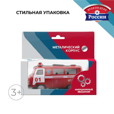 Пожарная машина . УАЗ УАЗ 1:34 красный в ассортименте