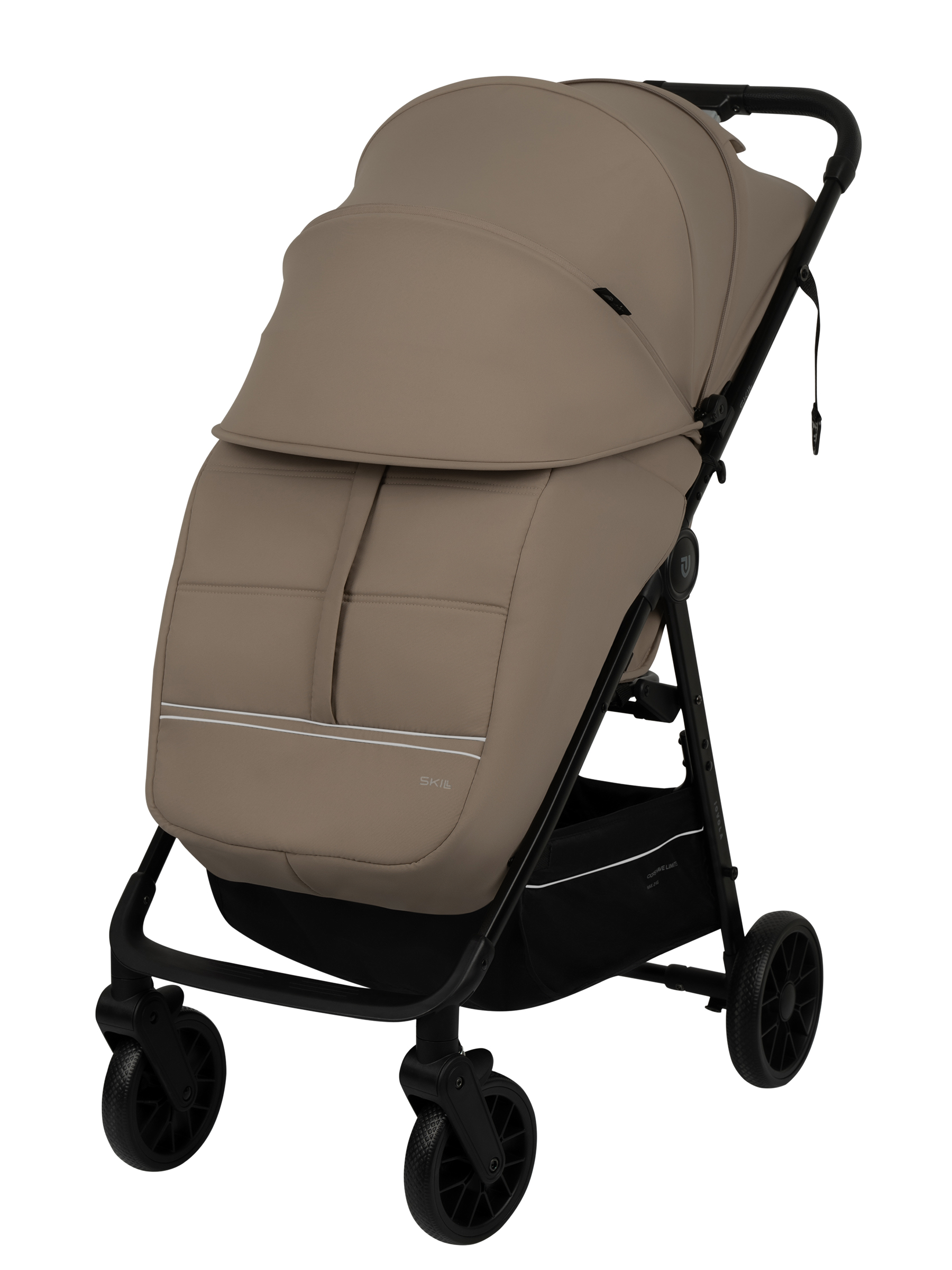 Коляска прогулочная JOVOLA Skill бежевый - фото 13