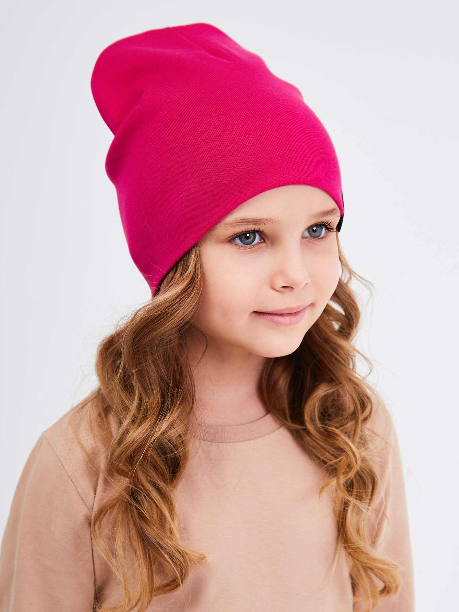 Шапка NYCkids NYC-H-067-plainG-fuchsia - фото 9