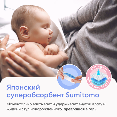 Подгузники NappyClub Premium 1 80 шт.