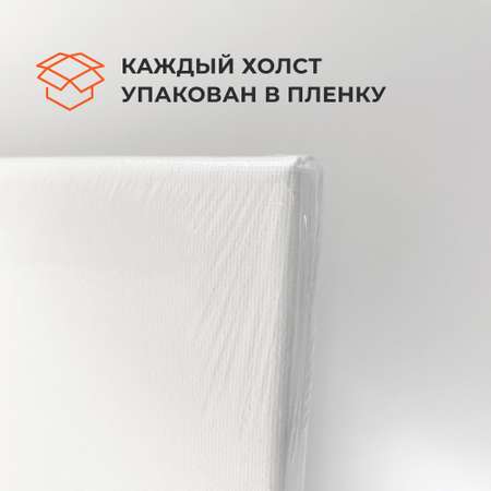 Холст Малевичъ на подрамнике хлопок 280 г 60x80 см набор 2 шт