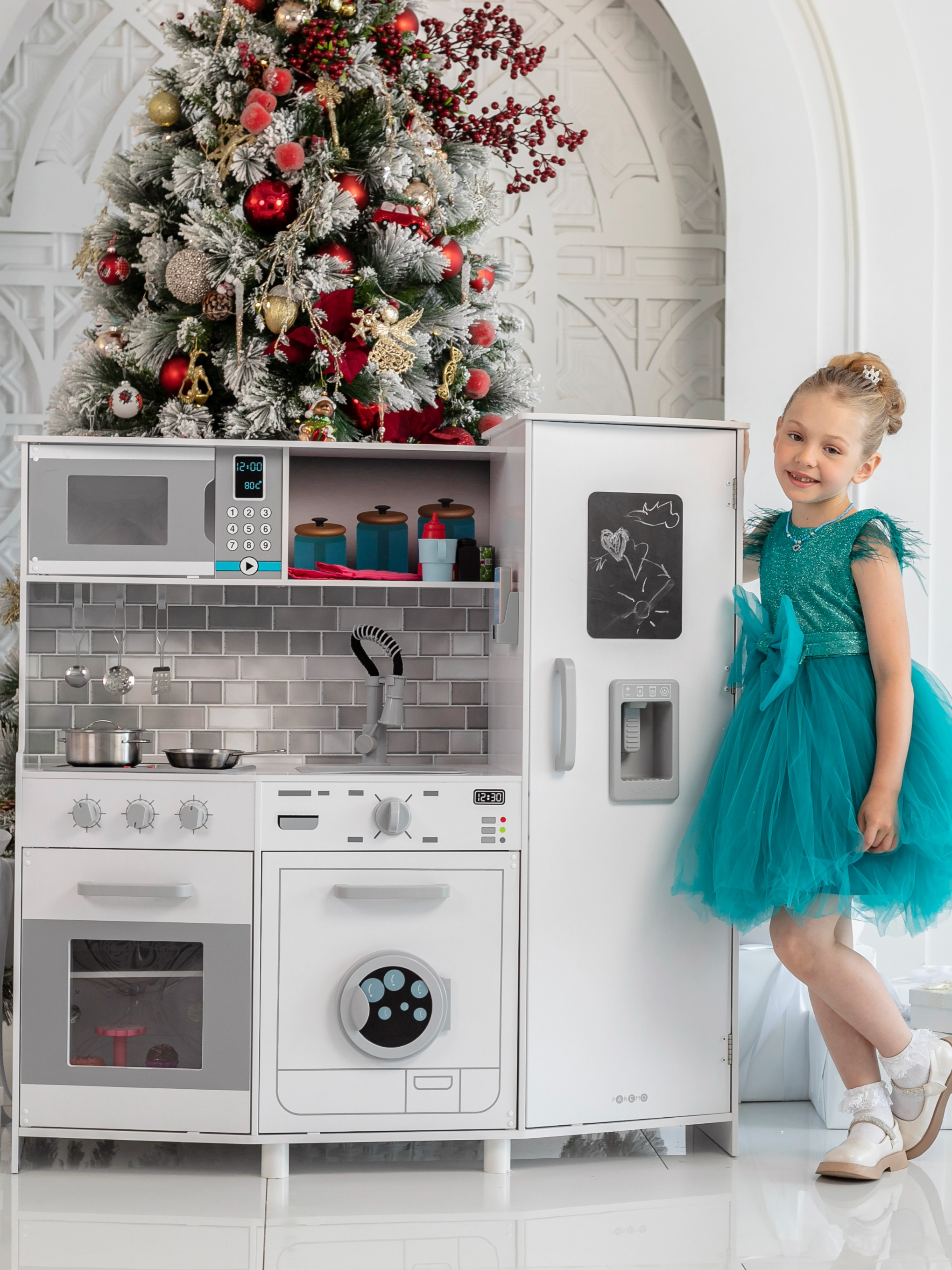 Игрушечная кухня PAREMO с аксессуарами: 10 шт. - фото 2